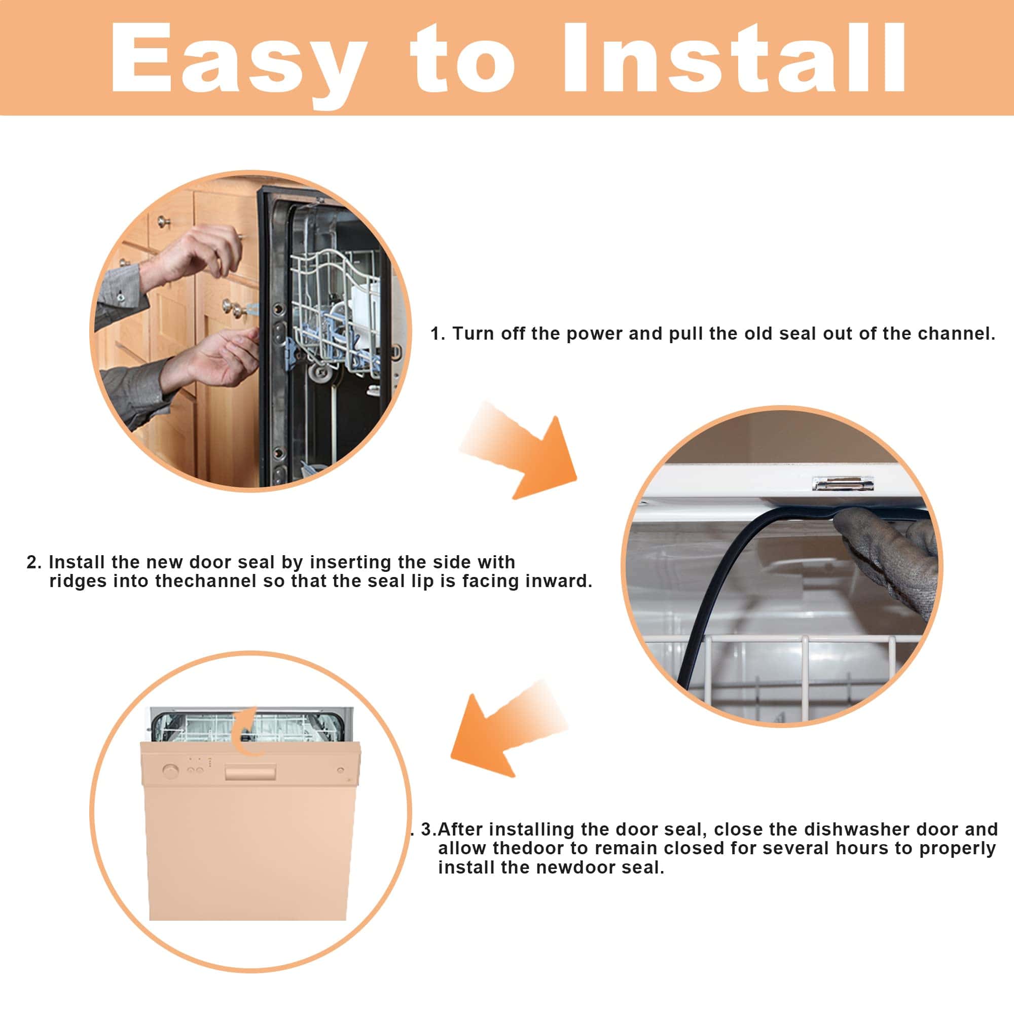 Junta de la puerta del lavavajillas Sigely W11177741 - Imagen 8