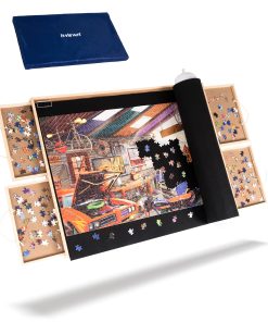 Mesa de Rompecabezas Lavievert de 1500 Piezas con 4 Cajones