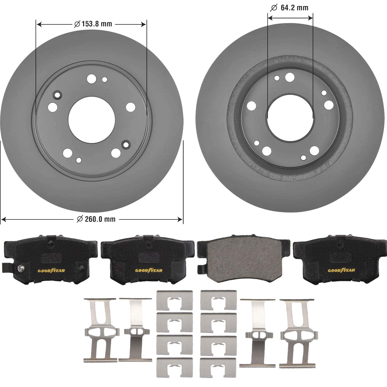 Kit de Frenos Traseros Goodyear PRK58759R | Juego Premium - Imagen 3