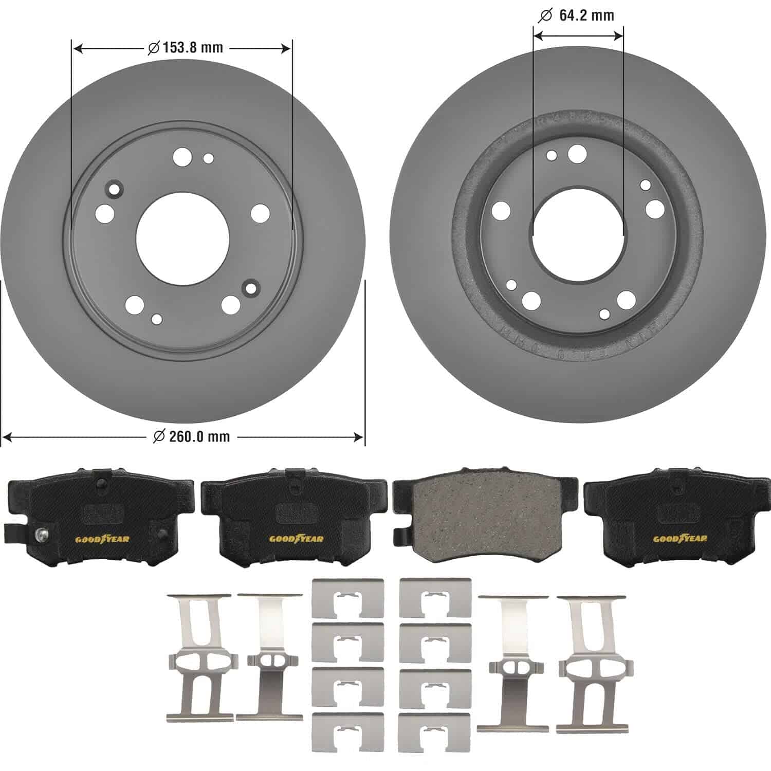 Kit de Frenos Traseros Goodyear PRK58759R | Juego Premium - Imagen 9