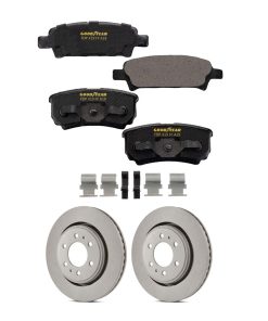 Kit de frenos traseros Goodyear Anti Ox Polished con discos