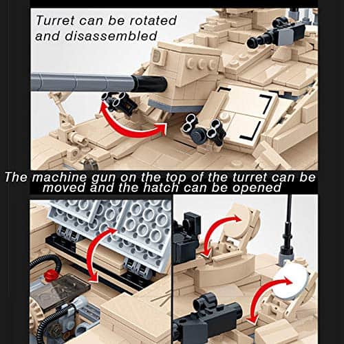 Set de juguete de modelo de tanque militar británico - Imagen 4