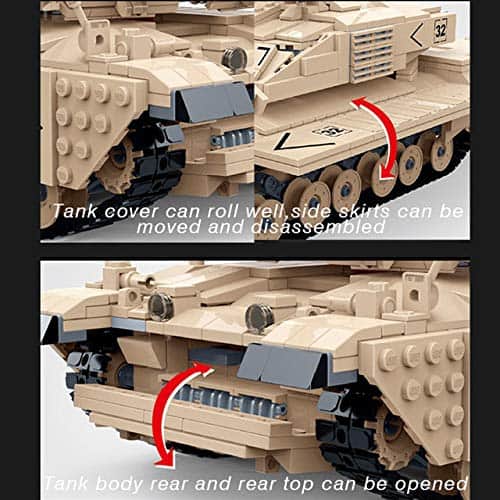 Set de juguete de modelo de tanque militar británico - Imagen 3