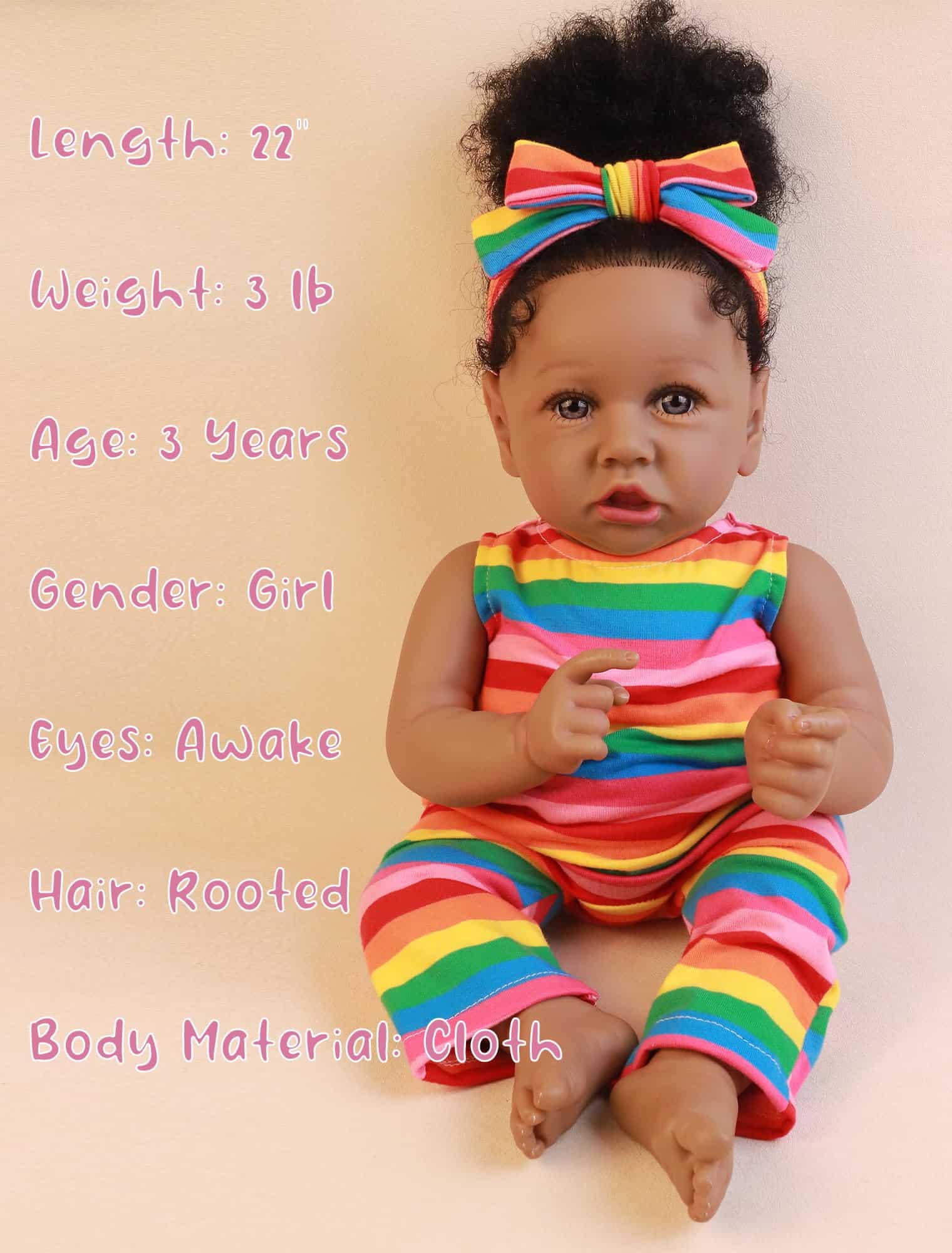 Muñeca Realista HOOMAI Lifelike Reborn Baby con Cuerpo - Imagen 5