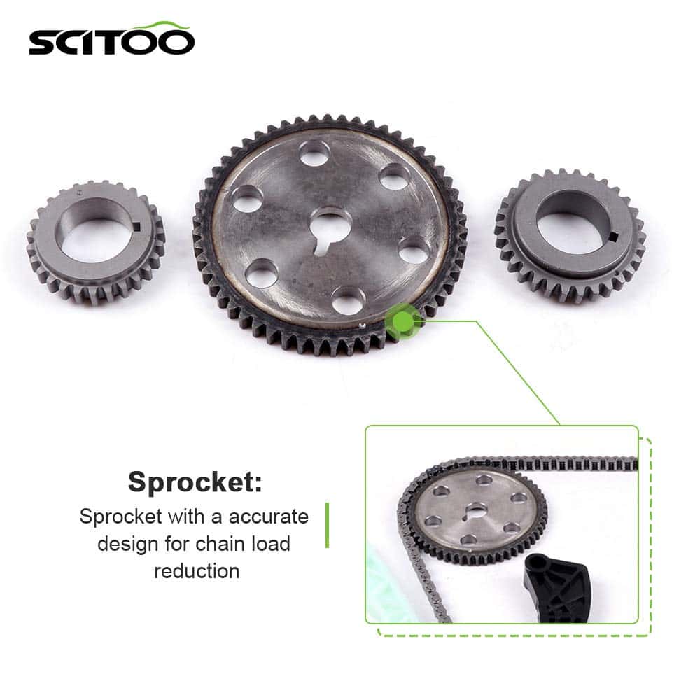 Kit de Cadena de Tiempo del Motor SCITOO TK10870 TS21181 - Imagen 5