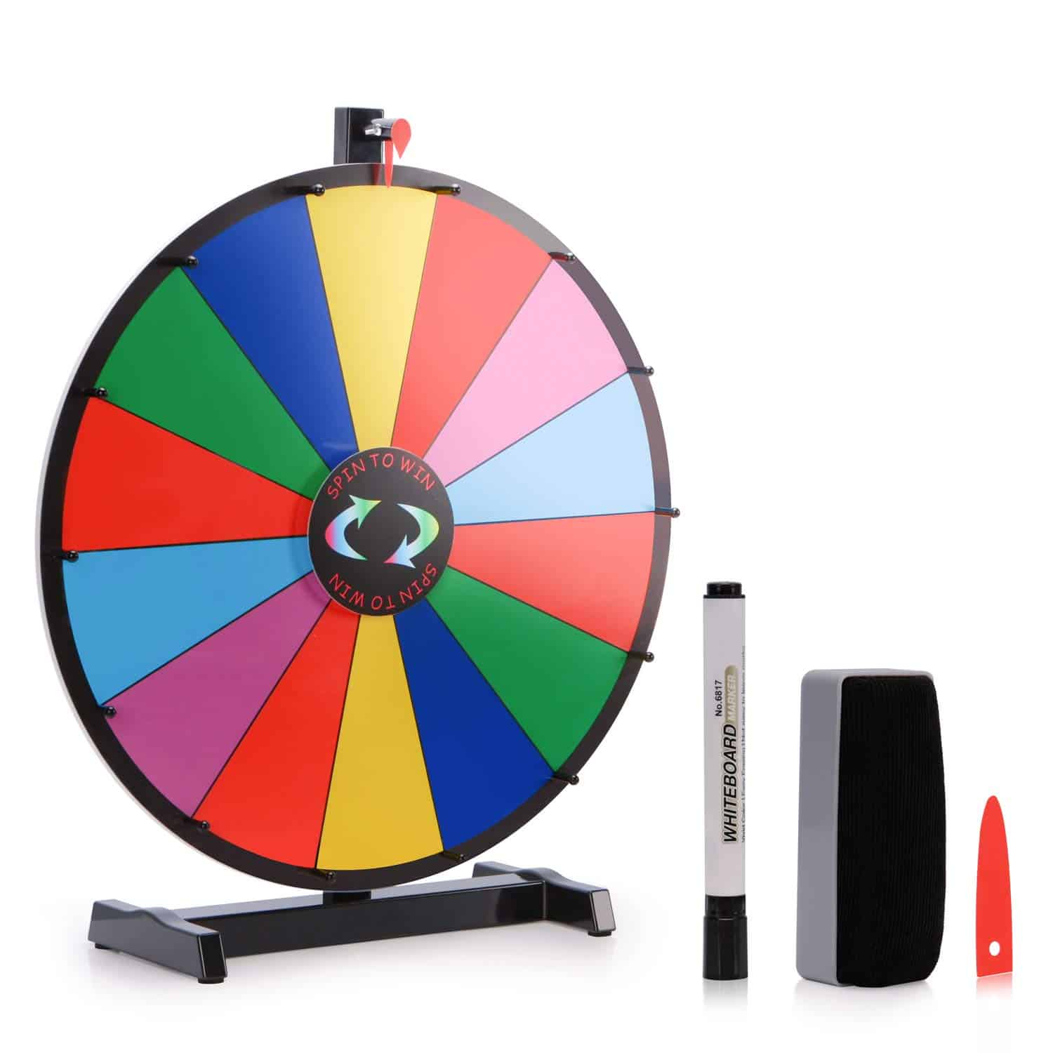 Ruleta Giratoria de Premios de 24 Pulgadas - 14 Ranuras - - Imagen 6