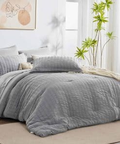 Juego de cama completo CozyLux en una bolsa gris claro con