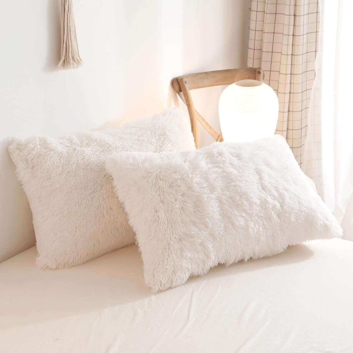 HAIHUA Juego de Funda Nórdica Esponjosa de Lujo Beige, - Imagen 6