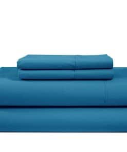 Juego de Sábanas 100% Algodón de 300 Hilos -Teal