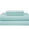 Juego de Sábanas 100% Algodón de 300 Hilos -Verde Aqua