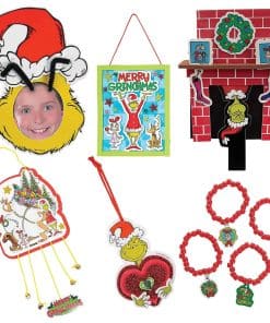 Kit de manualidades navideñas del Grinch de Fun Express Dr.