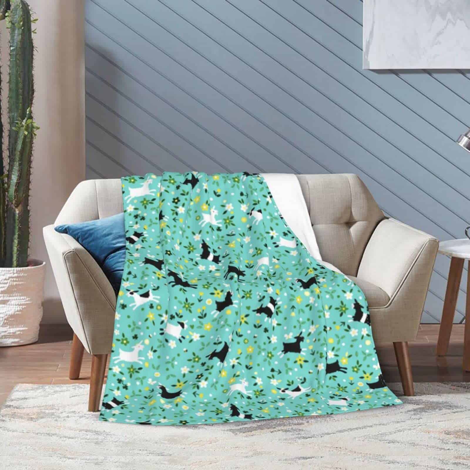 Manta de Microfibra LIVE & LOVE con Estampado de Cabras - Imagen 6