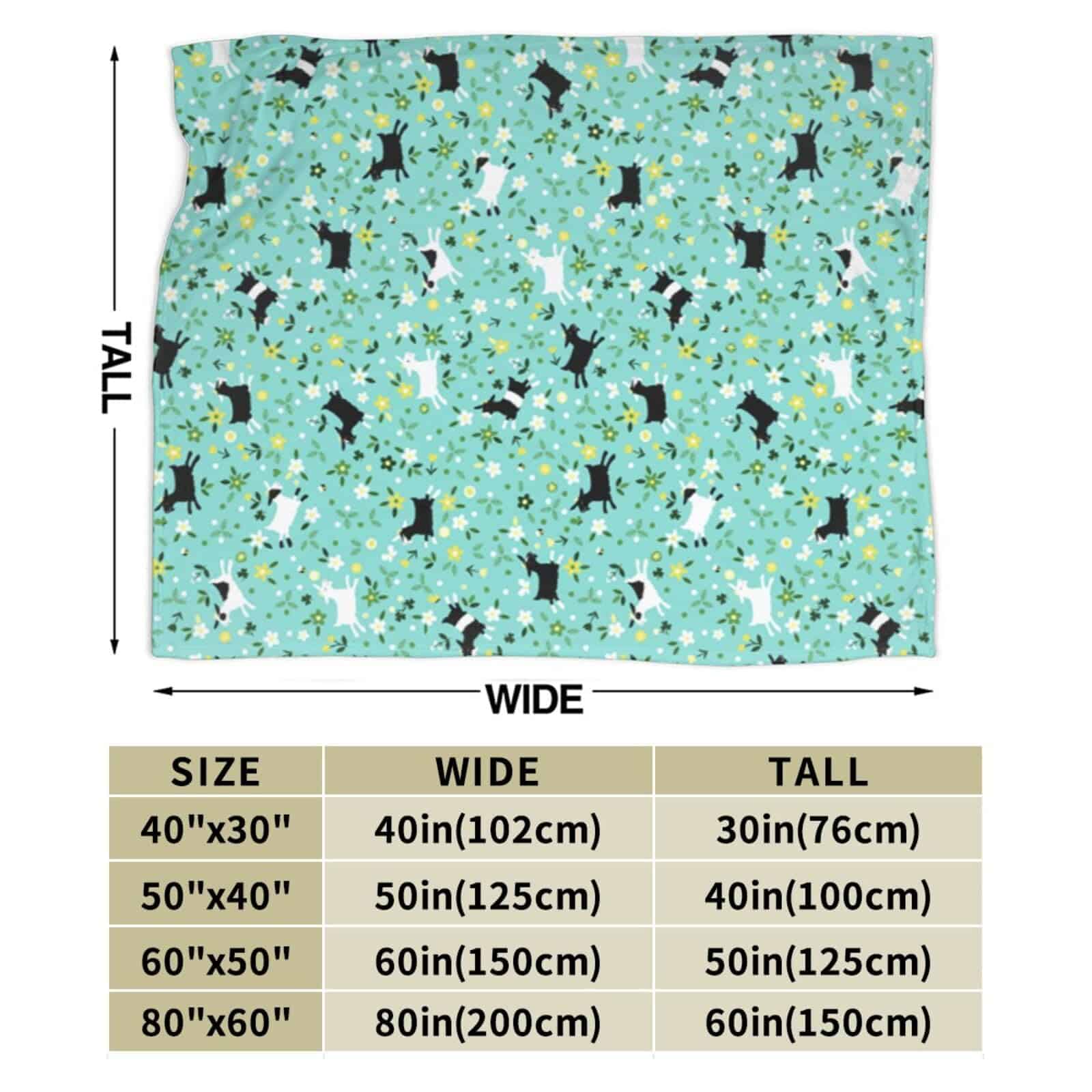 Manta de Microfibra LIVE & LOVE con Estampado de Cabras - Imagen 4