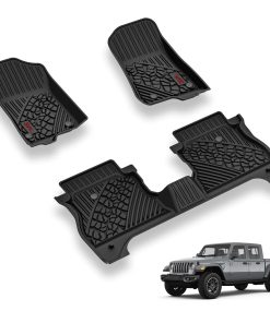 Tapetes de piso 3W compatibles para Jeep Gladiator