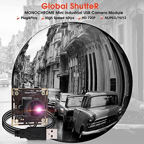 Cámara USB de 1MP con Obturador Global en Blanco y Negro - Imagen 4