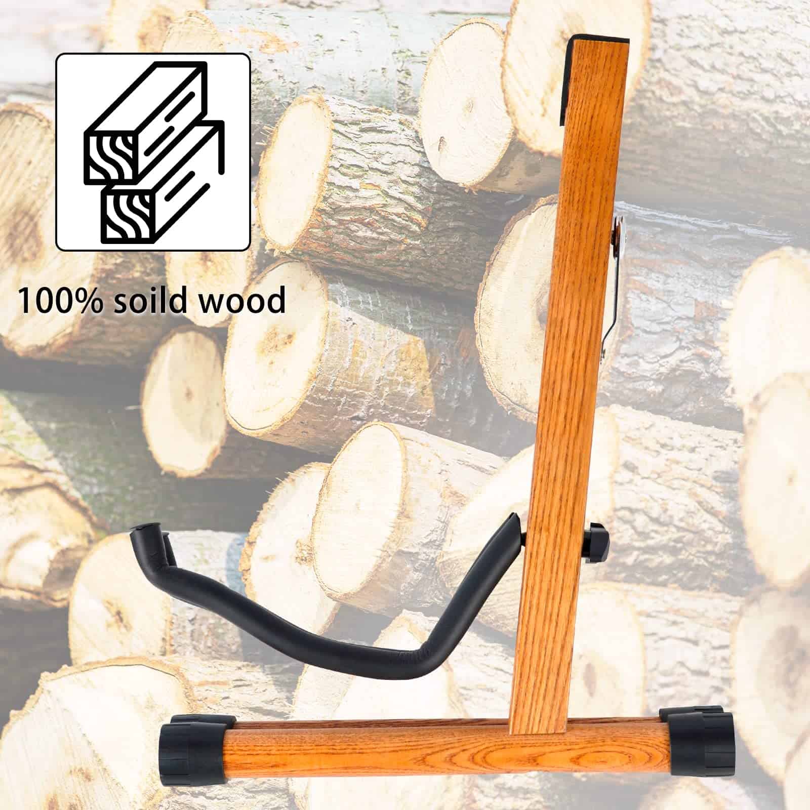 Soporte de Guitarra de Madera de Haya Ajustable VANPHY, - Imagen 3