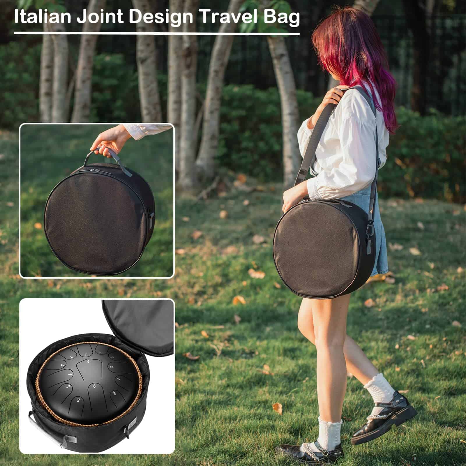 Lronbird Steel Tongue Drum 12 Pulgadas 13 Notas Tambores de - Imagen 6