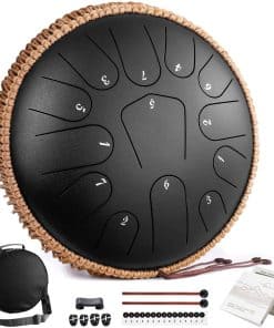 Lronbird Steel Tongue Drum 12 Pulgadas 13 Notas Tambores de