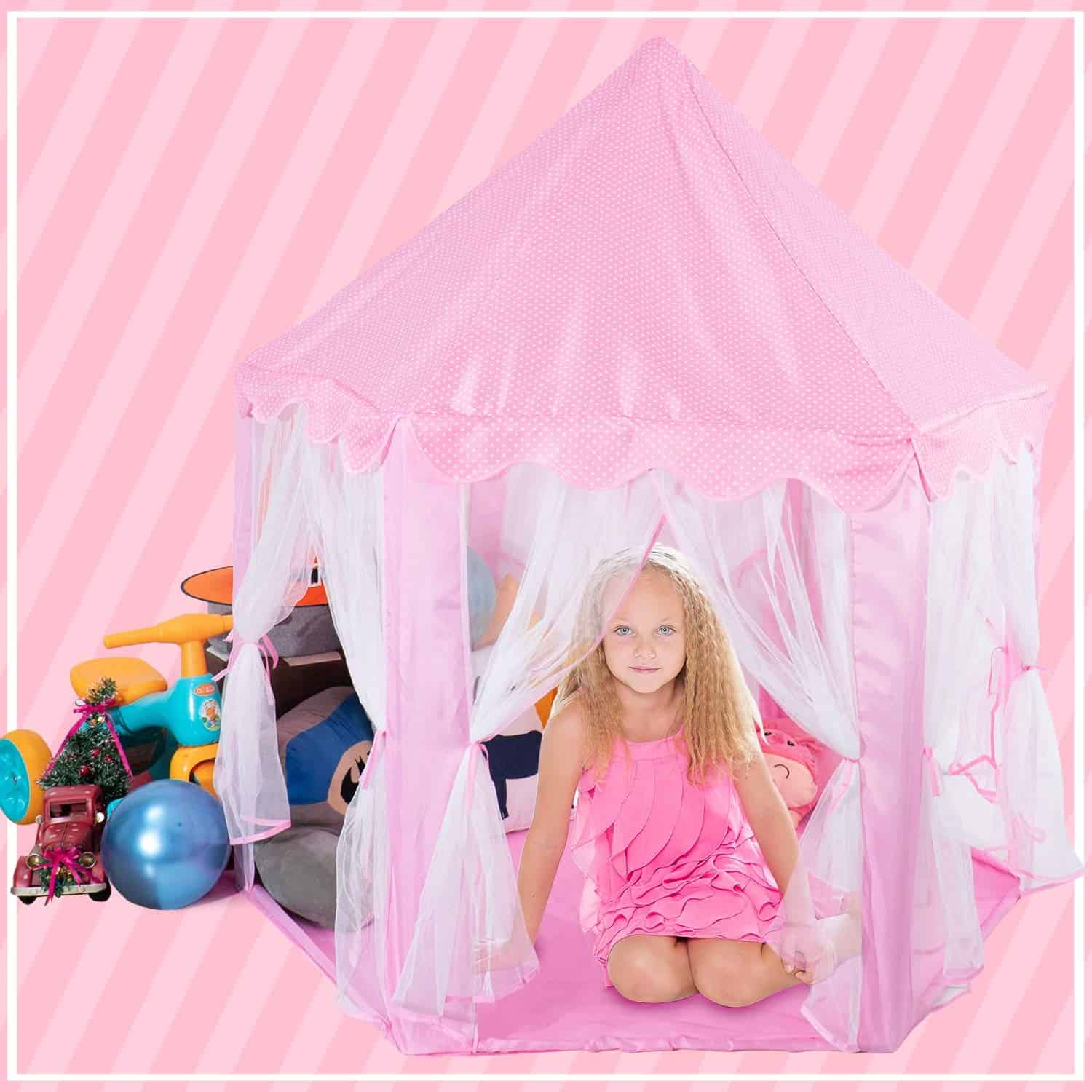 Rettebovon Princess Castle Tents Juguetes Castillo de Hadas - Imagen 6
