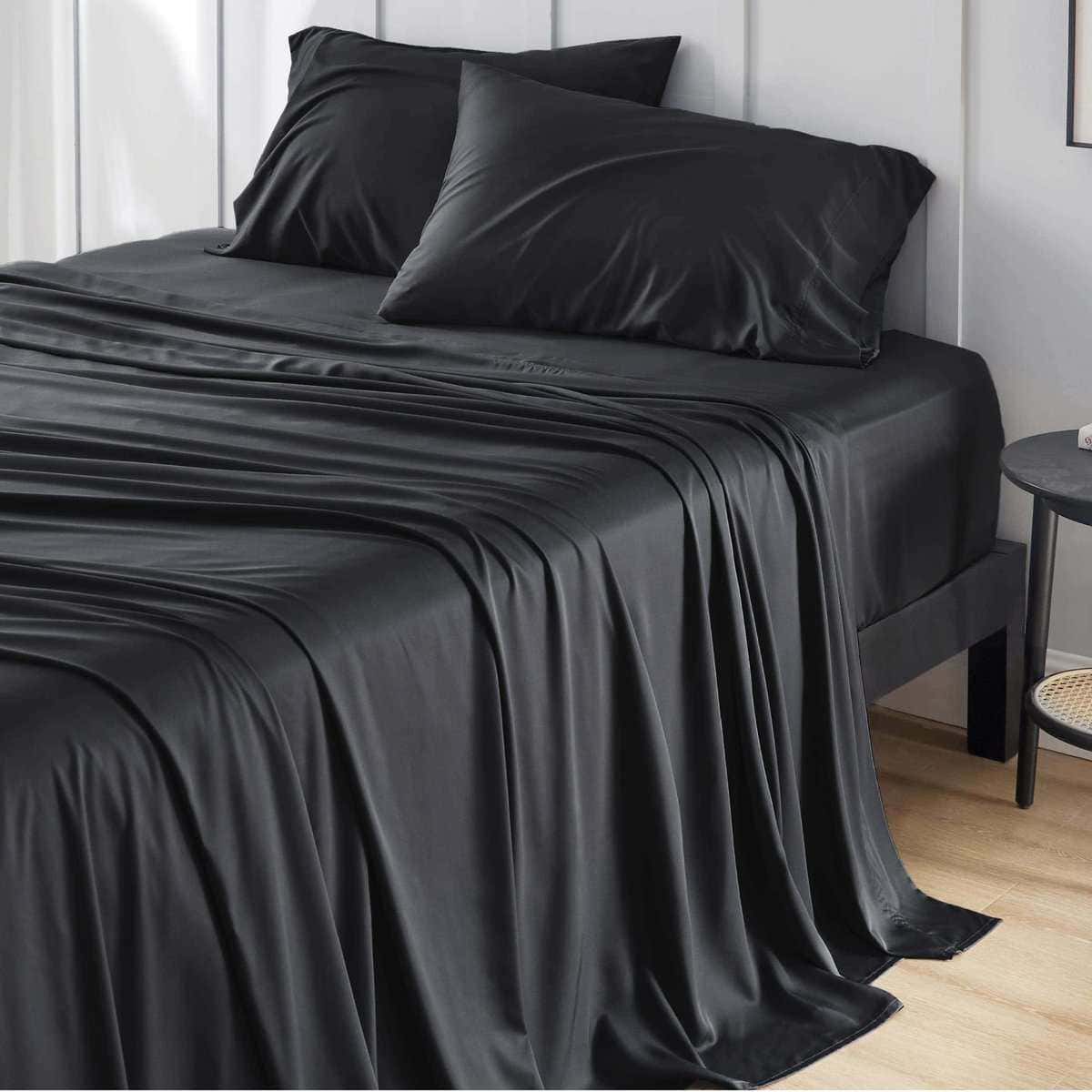 Juego de sábanas para cama Twin XL Bedsure, -Negro