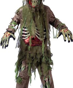 Disfraz de Monstruo Zombie Esqueleto Vivo Deluxe para