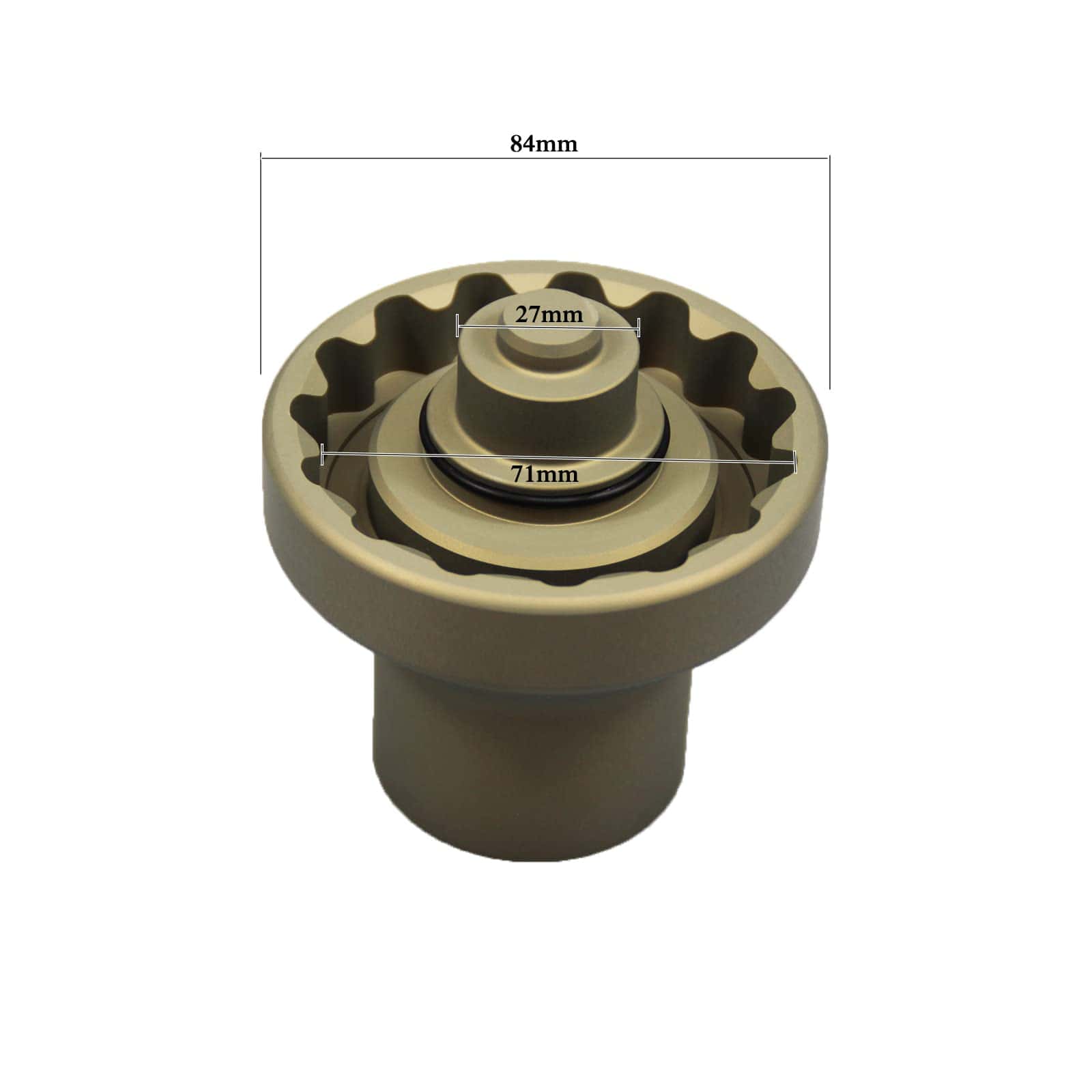 UTMALL Llave de tuerca de rueda de bloqueo central para - Imagen 4