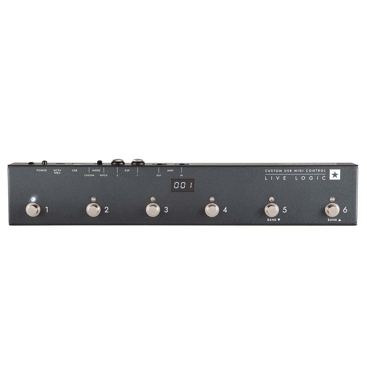 Controlador MIDI de Pie Blackstar Live Logic 6 Botones