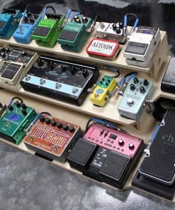 Tablero de Pedales de Efectos para Guitarra de Madera de 3