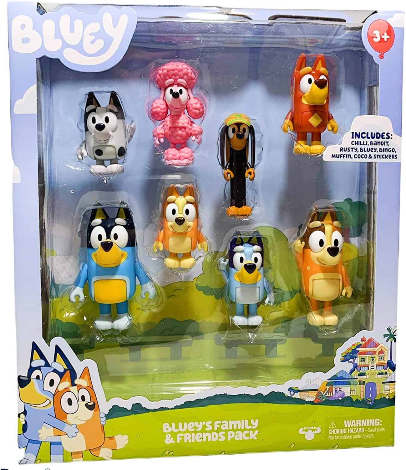 Paquete de 8 figuras Bluey Family and Friends: Figuras - Imagen 4