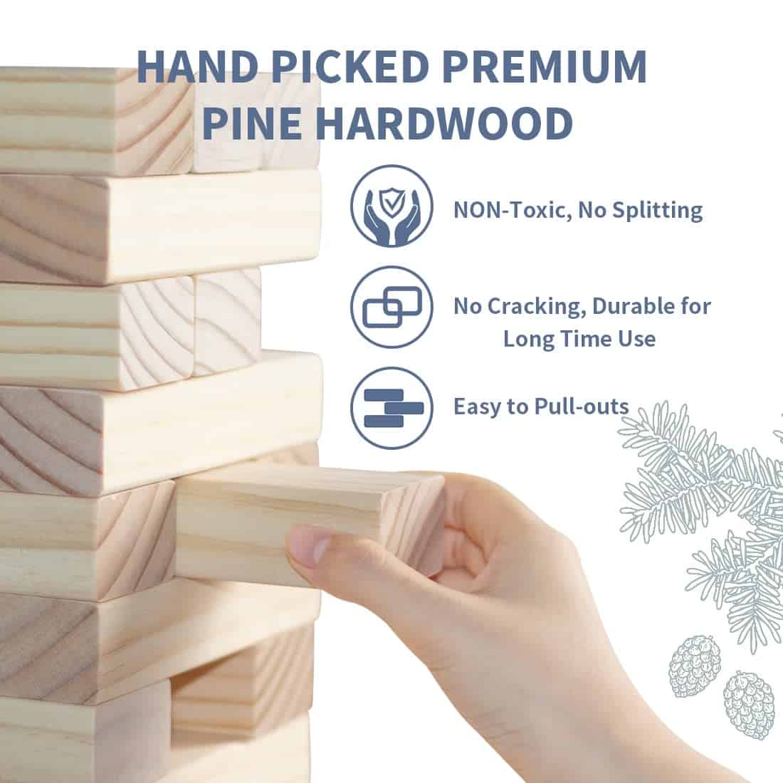 Juego de Torre Gigante Megwoz para Familias con Niños y - Imagen 5