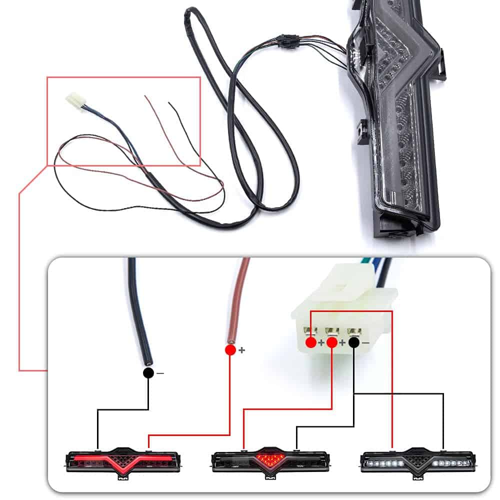 GT86/FR-S/BRZ Luz Trasera de Freno LED Rojo con Luz de - Imagen 9