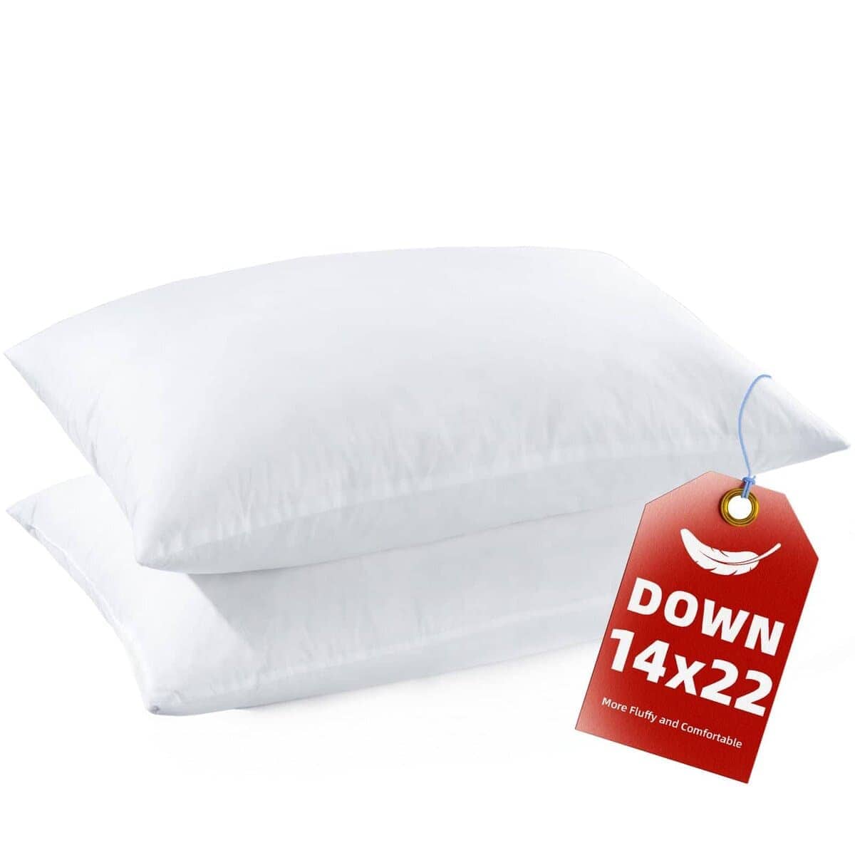 Almohadillas de plumón de ganso YSTHER 14x22 Set de 2 - Imagen 9