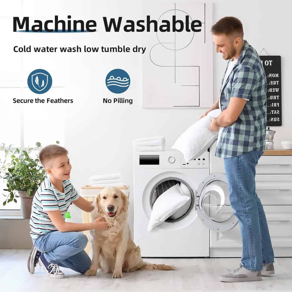 Almohadillas de plumón de ganso YSTHER 14x22 Set de 2 - Imagen 6