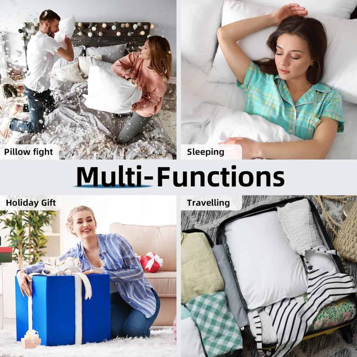 Almohadillas de plumón de ganso YSTHER 14x22 Set de 2 - Imagen 8