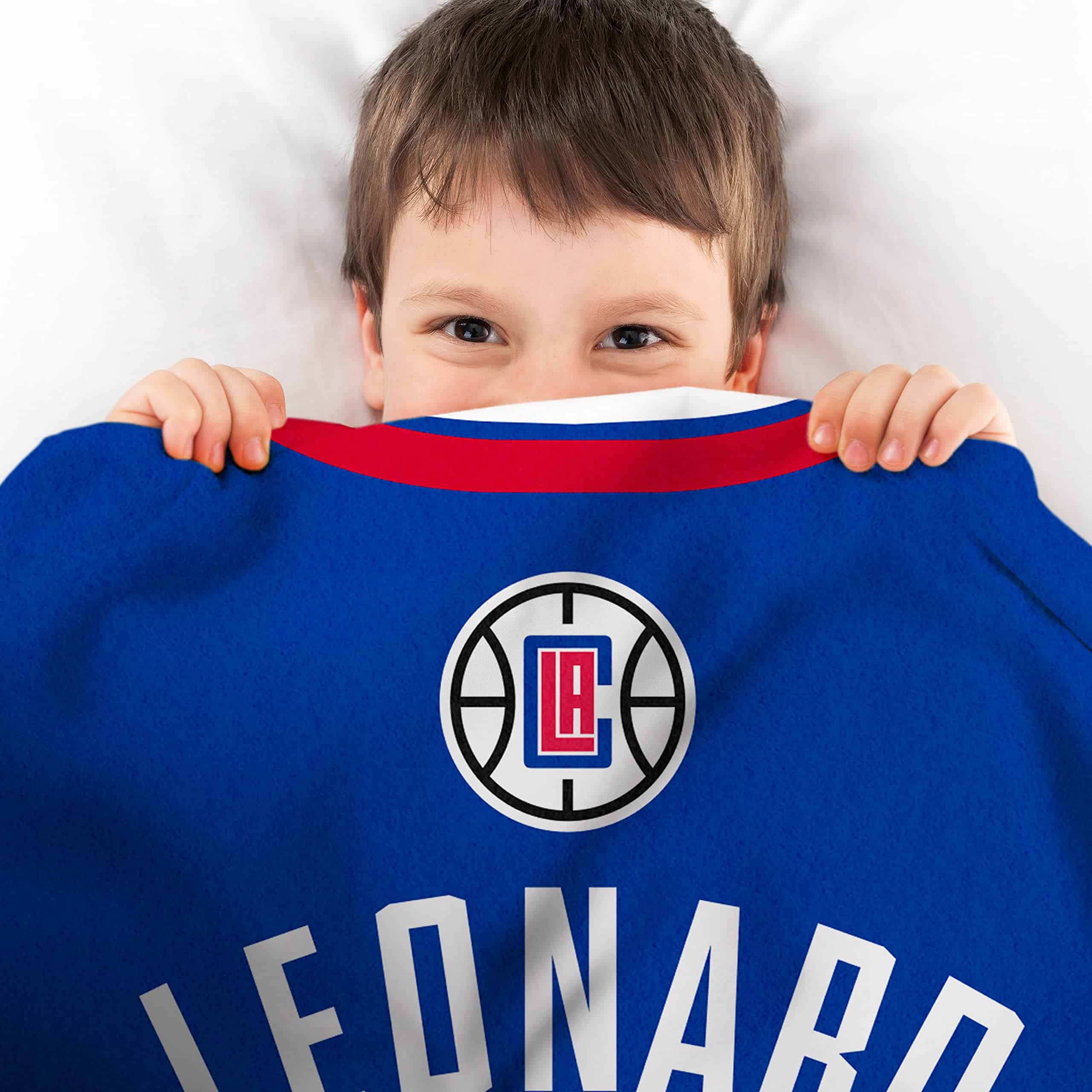 Manta Rachel Plush de Los Angeles Clippers Kawhi Leonard 60 - Imagen 4