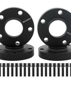 DCVAMOUS 4PC Separadores de Rueda Hubcentric Negro 5x112