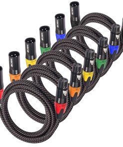 Cable XLR Macho a Hembra 1.2 Ft 18 pulgadas Corto 6