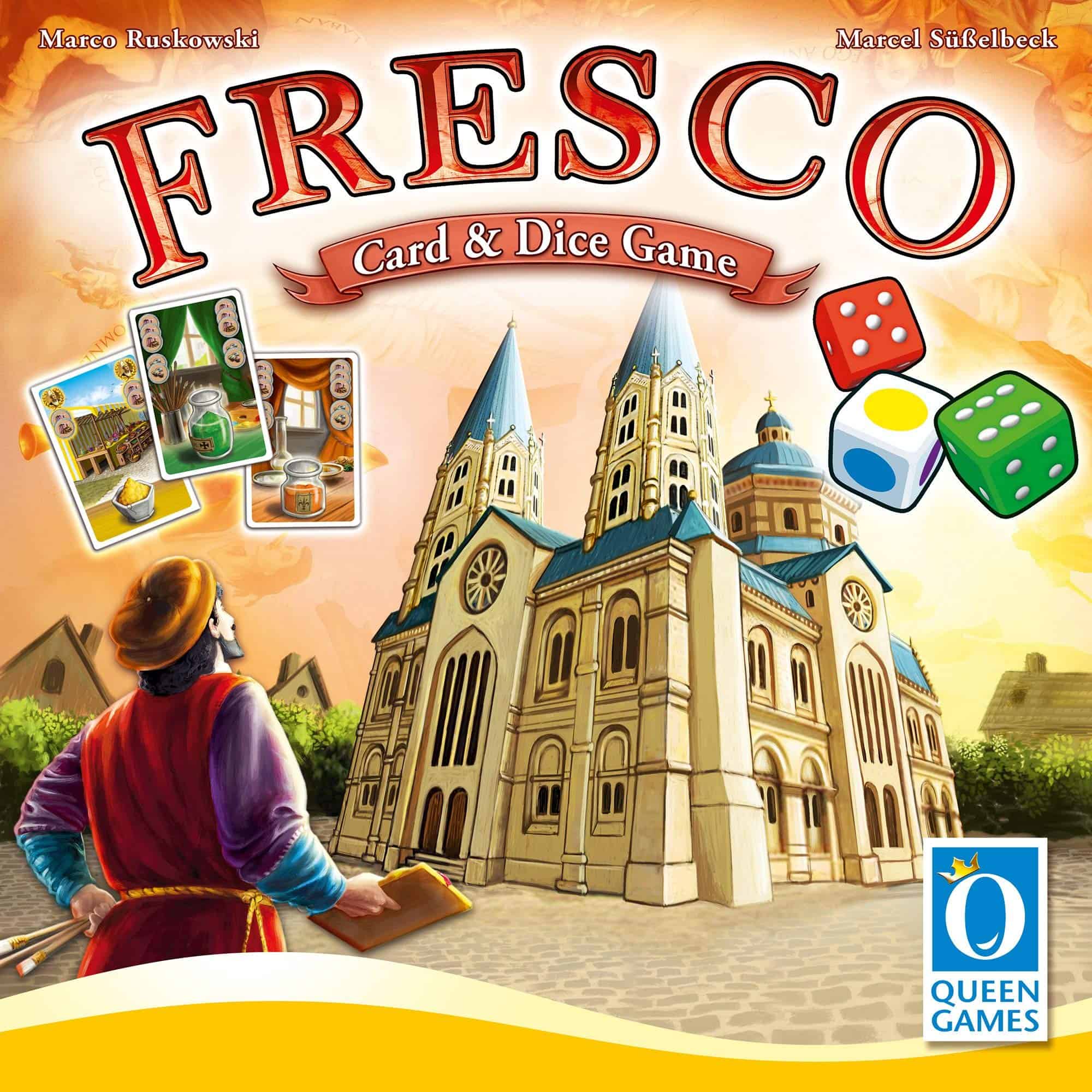 Juego de mesa Fresco Cartas y Dados de Queen Games