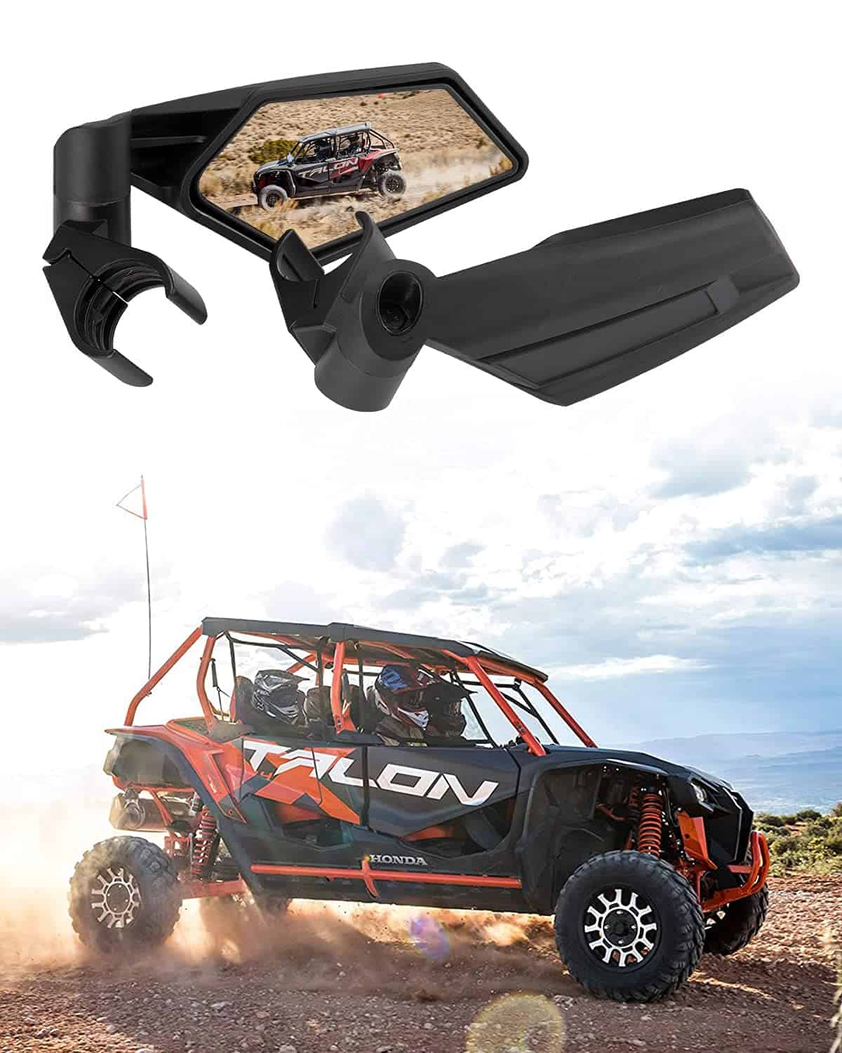 Espejos Laterales Talon, A & UTV PRO Se Adapta a Barras de - Imagen 9