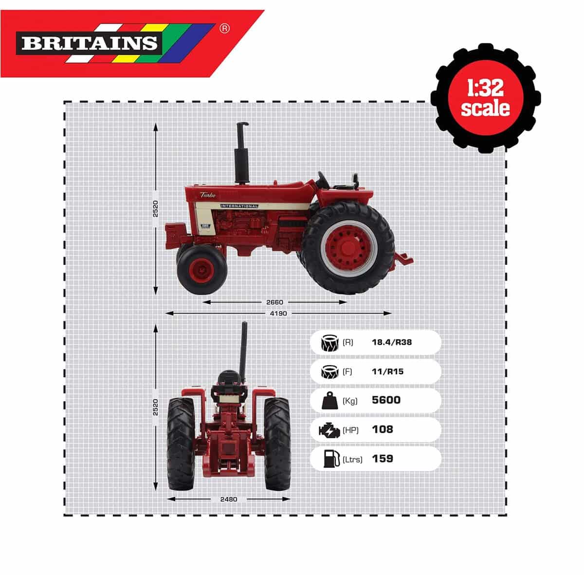 Tractor Coleccionable Britains International Harvester - Imagen 5