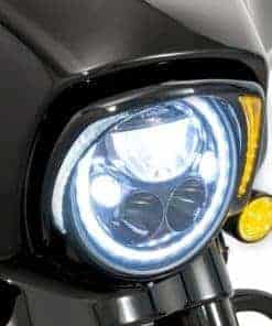 CIRO Fang Aro de Faro LED Negro con Señal de Giro Ámbar