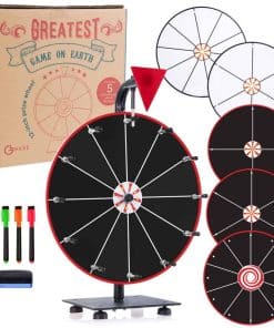 Ruleta Giratoria de Premios de Mesa 5 en 1 - 12" Juegos de