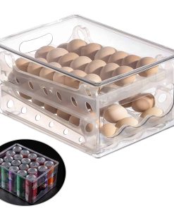 Contenedor de huevos de gran capacidad para -Doble capa