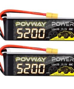 Batería Lipo 3S 5200mAh 11.1V 80C con Conector XT60 para