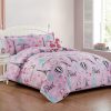 Juego de Cama Gemelar de 6 Piezas Poodle para Niñas, Ropa