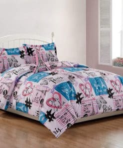 Juego de Cama de Paris de 8 Piezas para Full, Set de Cama