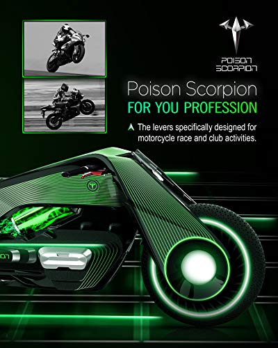 POISON SCORPION Palanca de Freno y Embrague Roja Ajustable - Imagen 7