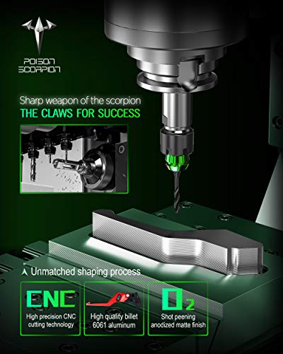 POISON SCORPION Palanca de Freno y Embrague Roja Ajustable - Imagen 3