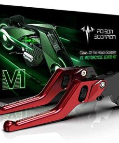 POISON SCORPION Palanca de Freno y Embrague Roja Ajustable