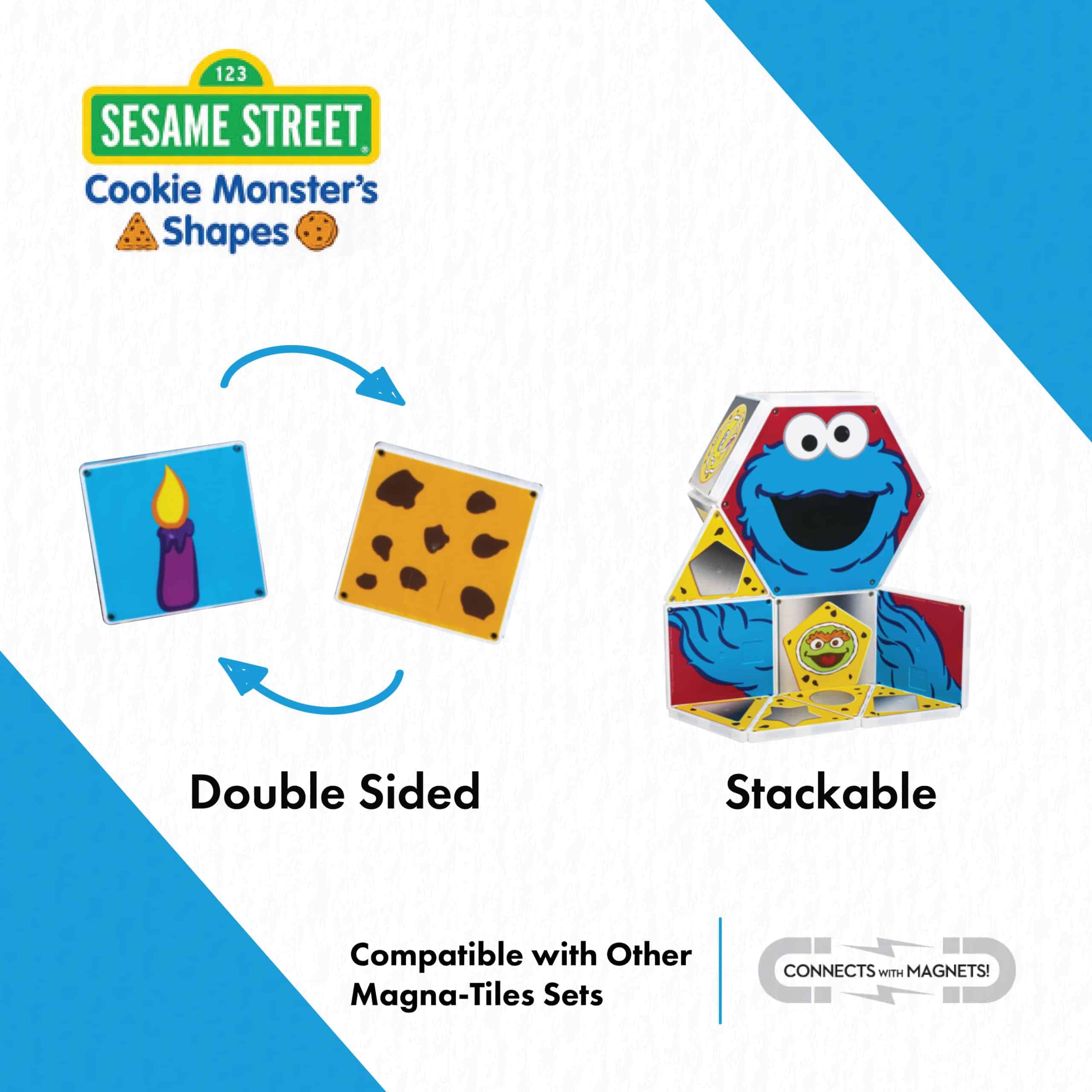 Juguetes Magna-Tiles de �Sesame Street� de CreateOn, - Imagen 4